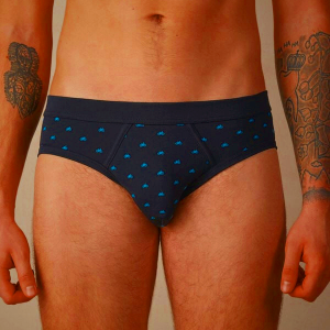 Blue Mens Intimissimi Bicycle in Stretch Supima® Cotton Underwear