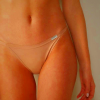 Beige Intimissimi Cotton String Panties for Women