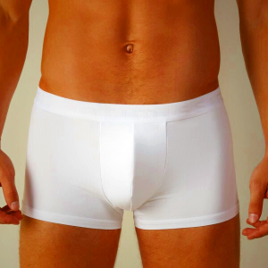 Men's Intimissimi Microfiber Logo Shorts White
