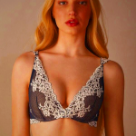 Womens Intimissimi Pretty Flowers Giorgia Balconette Clothing Deep Blue / Light Yellow