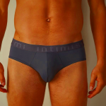 Grey Intimissimi Microfiber Mens Underwear with Logo Detail