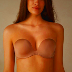 Women's Intimissimi Monica Bandeau Bra in Ultralight Microfiber - Beige
