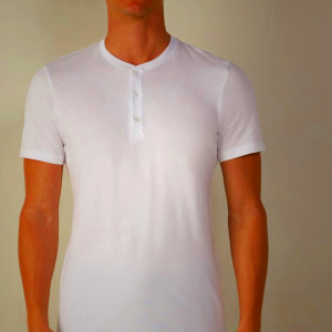 Intimissimi Men's Short-Sleeved Supima Cotton White T-Shirt