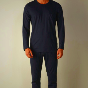 Blue Mens Intimissimi Basic Supima Cotton Pant Set