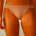 Beige Intimissimi Low Rise Lace Panties for Women