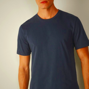 Intimissimi Men's Cotton Jersey T-Shirt Blue