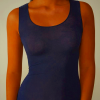 Women's Intimissimi Modal Cashmere Wide-Shoulder Knitwear Blue