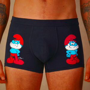 Blue Intimissimi Papa Smurf Stretch Supima Cotton Men's Underwear