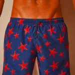 Blue Intimissimi Starfish Print Men's Swimwear