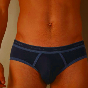 Men's Intimissimi Stretch Supima Cotton Underwear Blue
