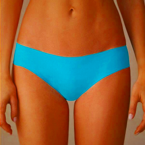 Women's Intimissimi Seamless Supima Cotton Panties Turquoise