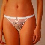 Intimissimi Pure Joy Brazilian Women's Panties White/Black