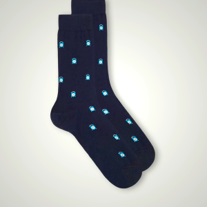 Intimissimi Dark Blue Patterned Cotton Men's Shorts