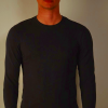 Men's Intimissimi Modal-Cashmere Black Top