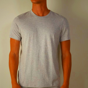 Light Grey Intimissimi Men's Supima® Cotton Short Sleeve T-Shirt