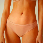 Beige Women's Intimissimi Brazilian Briefs in Ultralight Supima Cotton
