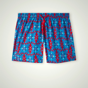 Men's Intimissimi Red Moroccan Print Swimwear - Clothing