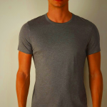 Deep Grey Intimissimi Men's Supima® Cotton Short Sleeve T-Shirt