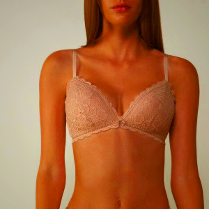 Beige Intimissimi Tiziana Lace Triangle Bra for Women