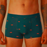 Men's Intimissimi Clownfish Stretch Supima® Cotton Underwear Dark Green
