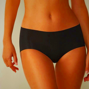 Women's Intimissimi Seamless Supima Cotton Hipster Panties Black