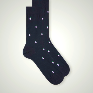 Intimissimi Patterned Cotton Shorts for Men - Dark Blue