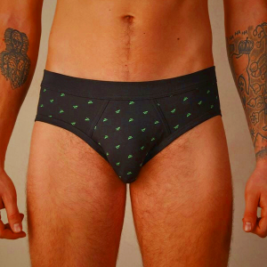 Black Mens Intimissimi Paper Plane Stretch Supima® Cotton Underwear