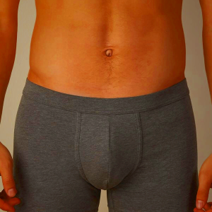 Deep Grey Mens Intimissimi Supima® Cotton Loose Fit Underwear