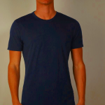 Blue Intimissimi Stretch Merino Wool Short-Sleeve Men's Top