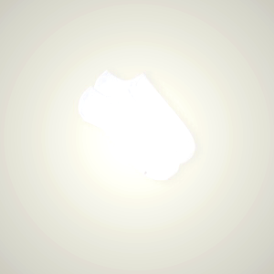 Intimissimi Men's White No-Show Terry Cloth Socks