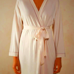 Women's Intimissimi Modal Kimono - Light Yellow / White